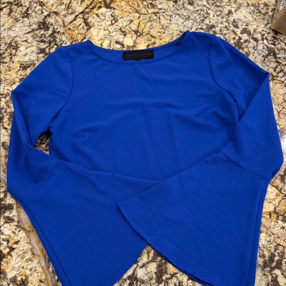 Kendall & Kylie Royal Blue Crop Top
